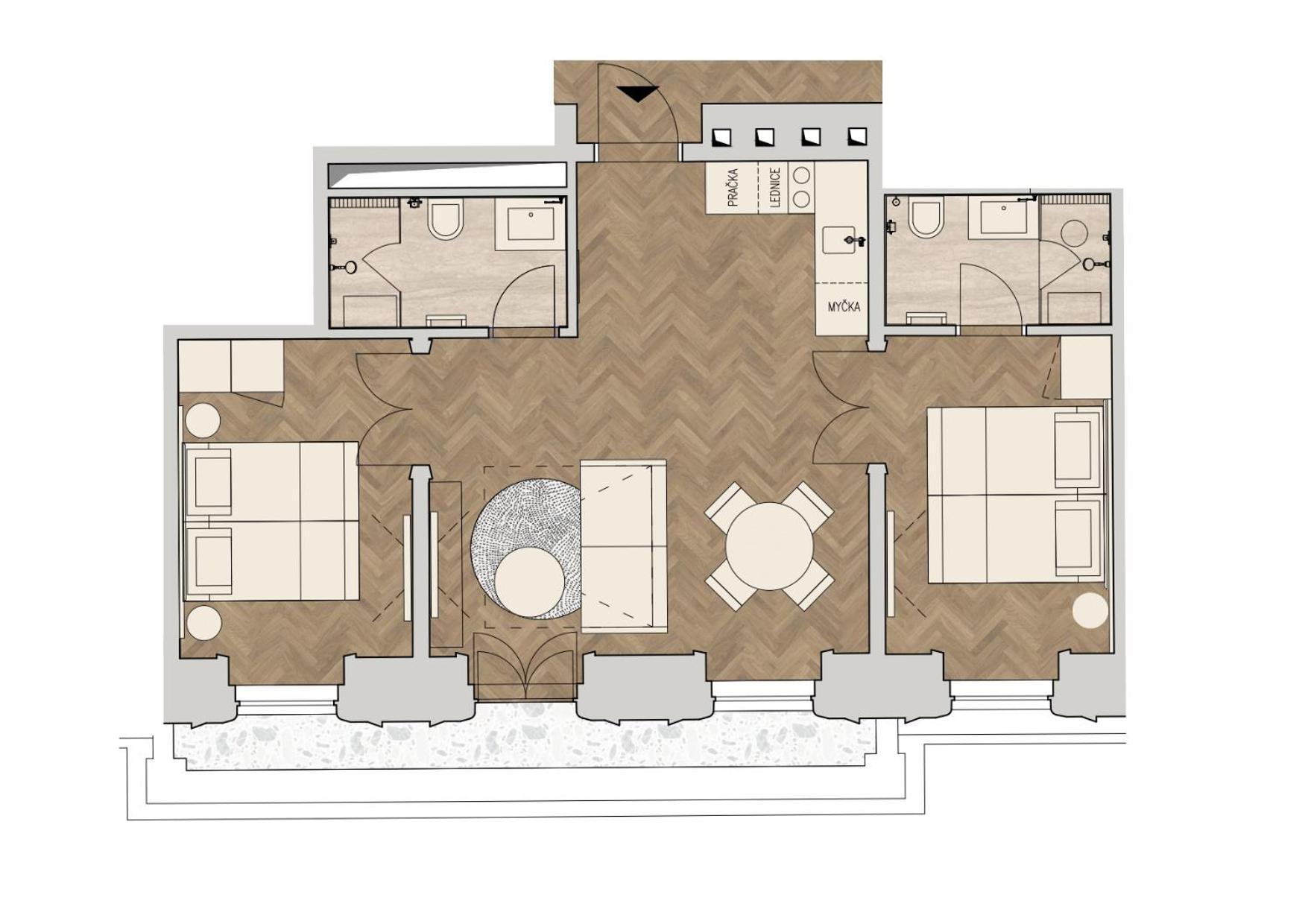 Lejlighedshotel R16 Residences Prag